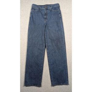 Madewell Women's Wide Leg Jeans in Classic Blue Denim